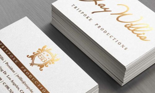 Silk Laminated Stamped Foil Business Cards | Printing New York